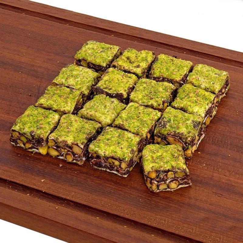 Powdered Pistachio Chocolate Baklava Angel Delight